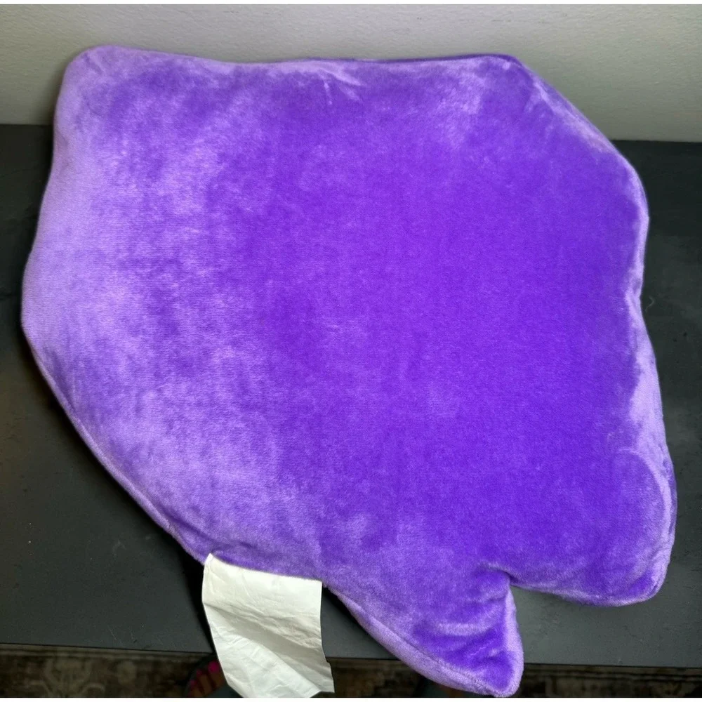 Official Twitch Glitch Logo Plush Pillow Purple Gamer Streaming Room Decor 2023